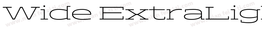 Wide ExtraLight字体转换